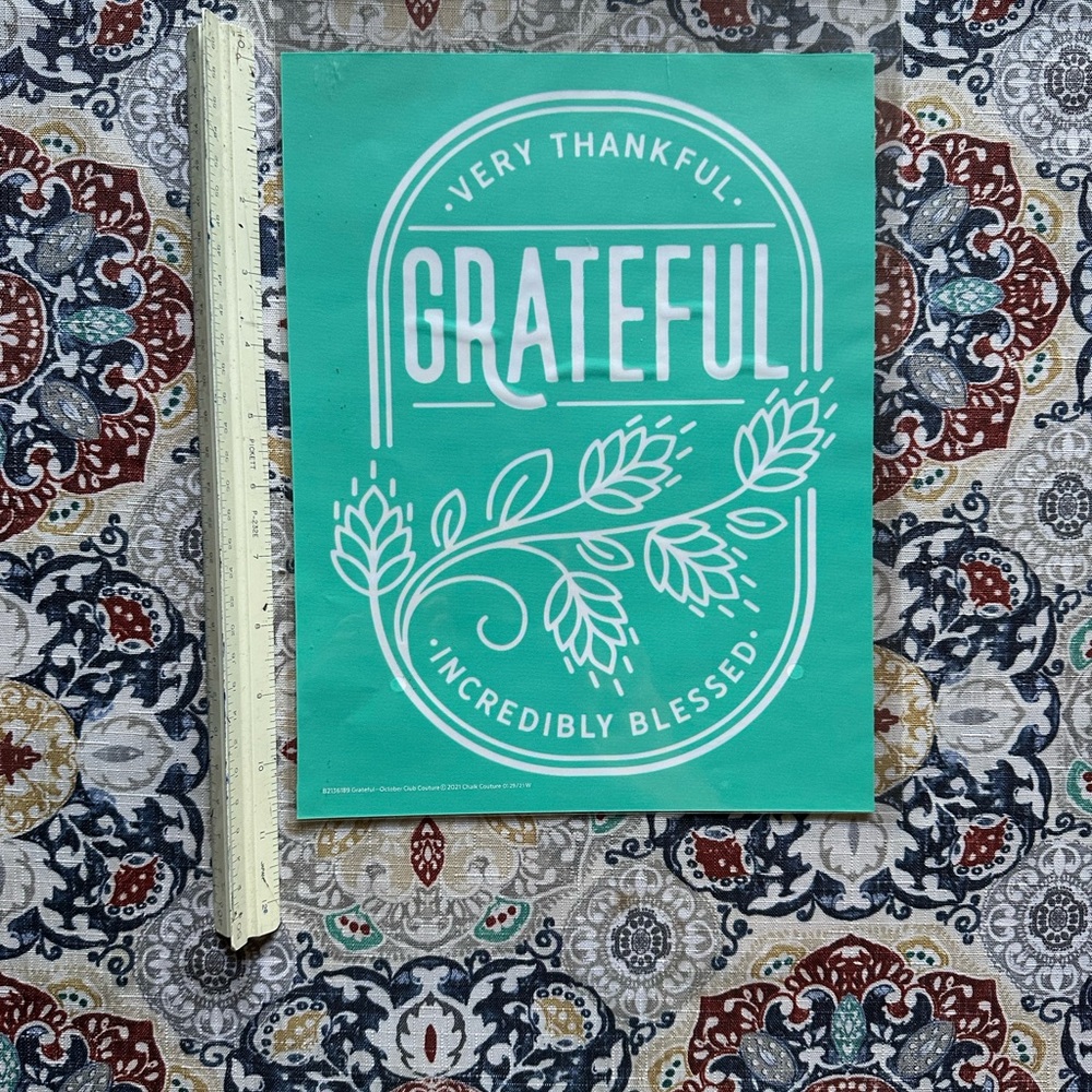 Chalk Couture Transfer-Grateful